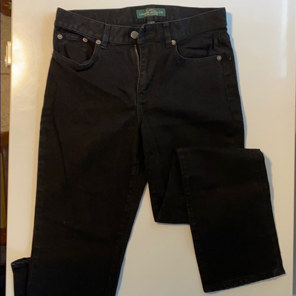 Size 4 classic straight black Ralph Lauren Jeans
